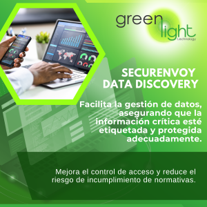 Securenvoy data discovery Facilita la gestión de datos, asegurando que la información crítica esté etiquetada y protegida adecuadamente