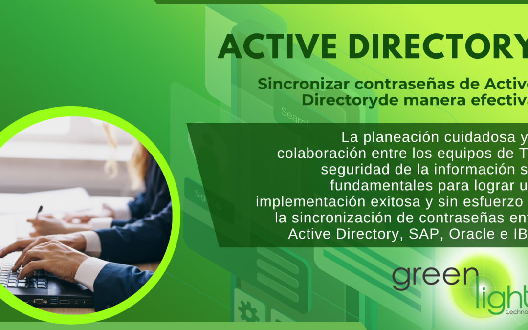 Sincronizar contraseñas de Active Directory de manera efectiva en las plataformas SAP, Oracle e IBM