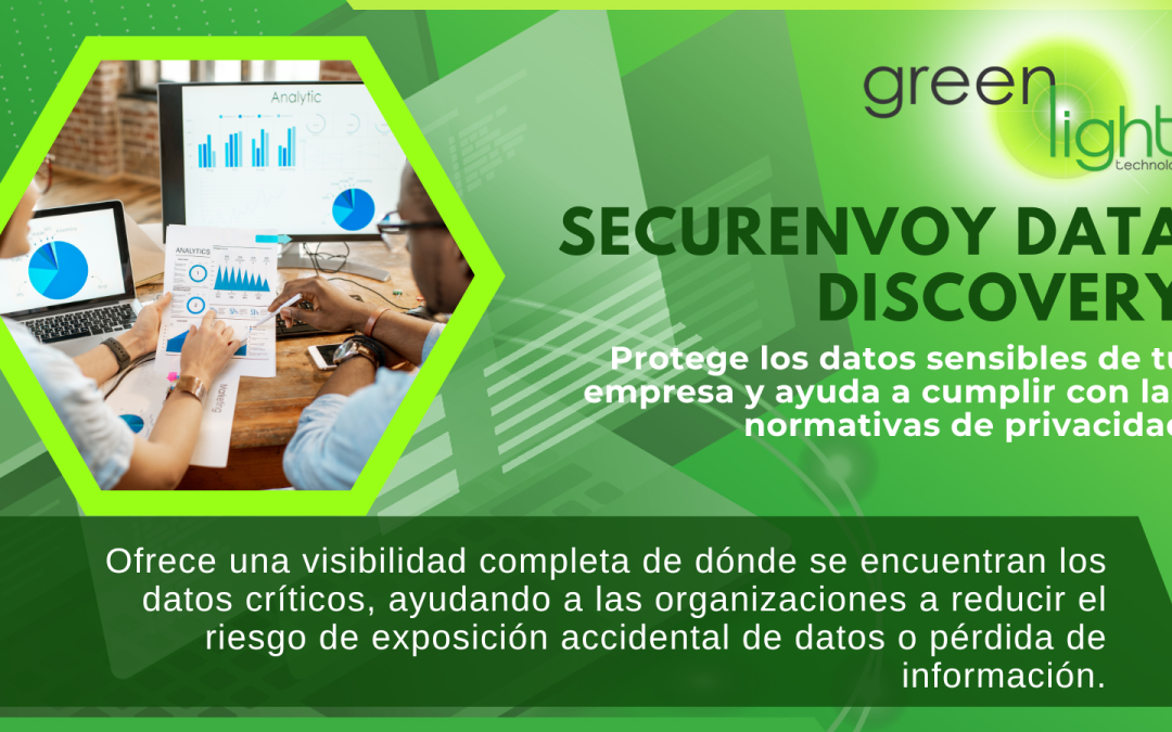 Securenvoy data discovery Facilita la gestión de datos, asegurando que la información crítica esté etiquetada y protegida adecuadamente